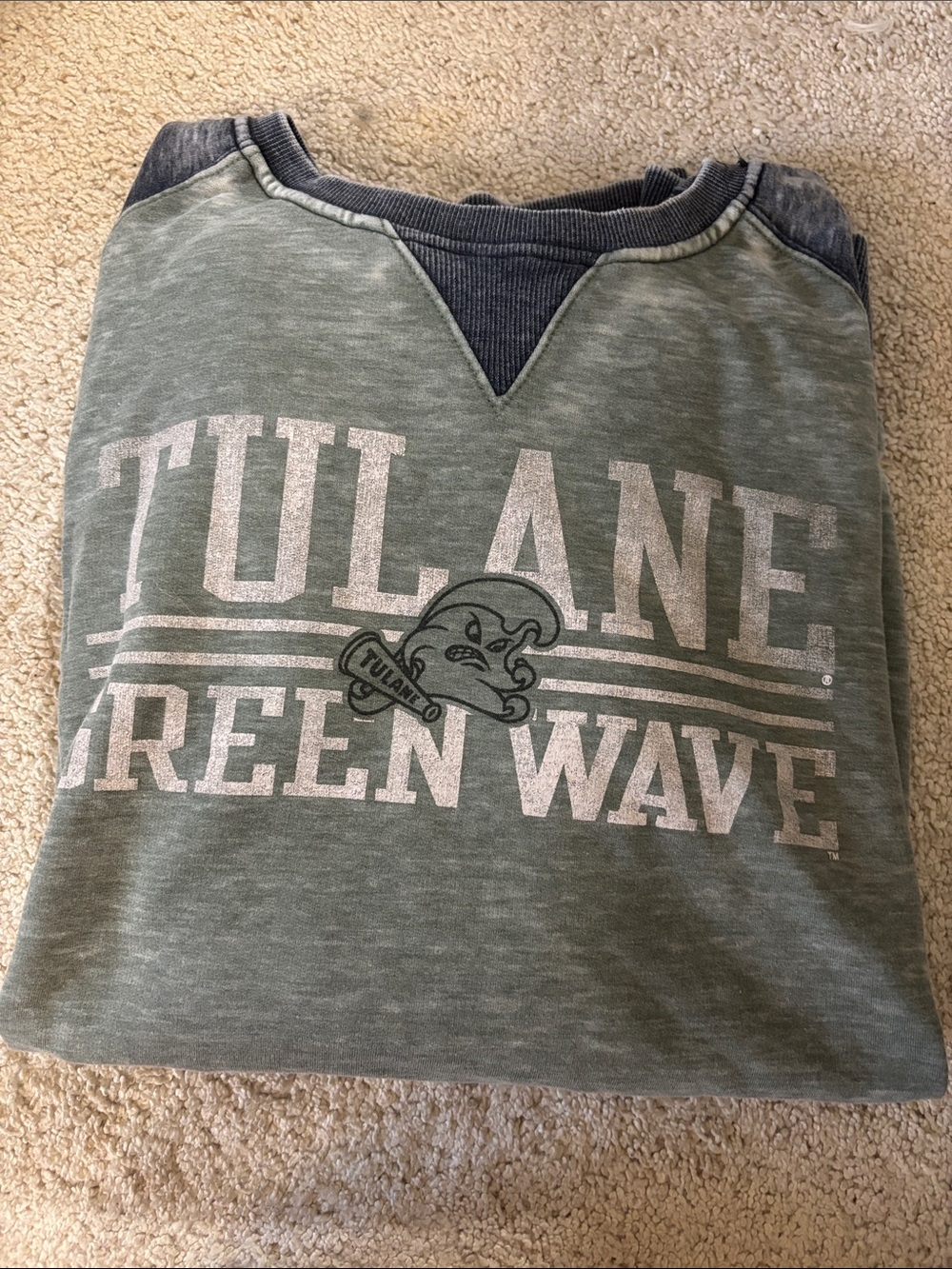 Tulane Green Wave Crewneck Sweatshirt - Green